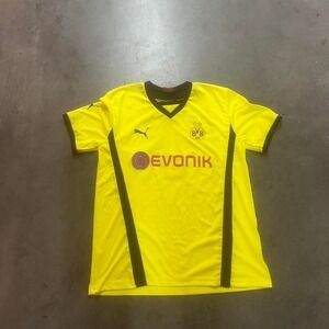 2013 Henrikh Mkhitaryan yellow puma men's dortmund soccer‎ kit